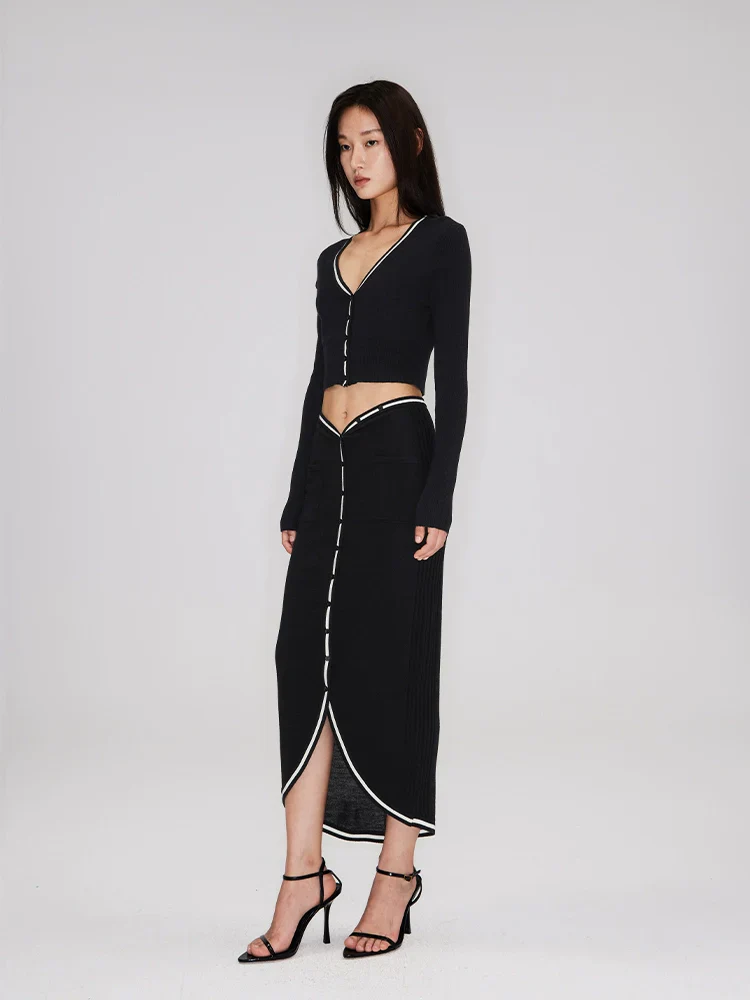 Wool Knit Two-Piece Set