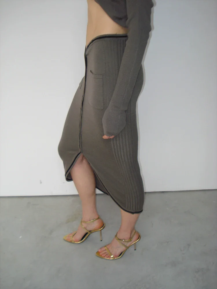 Wool Knit Two-Piece Set - Image 2