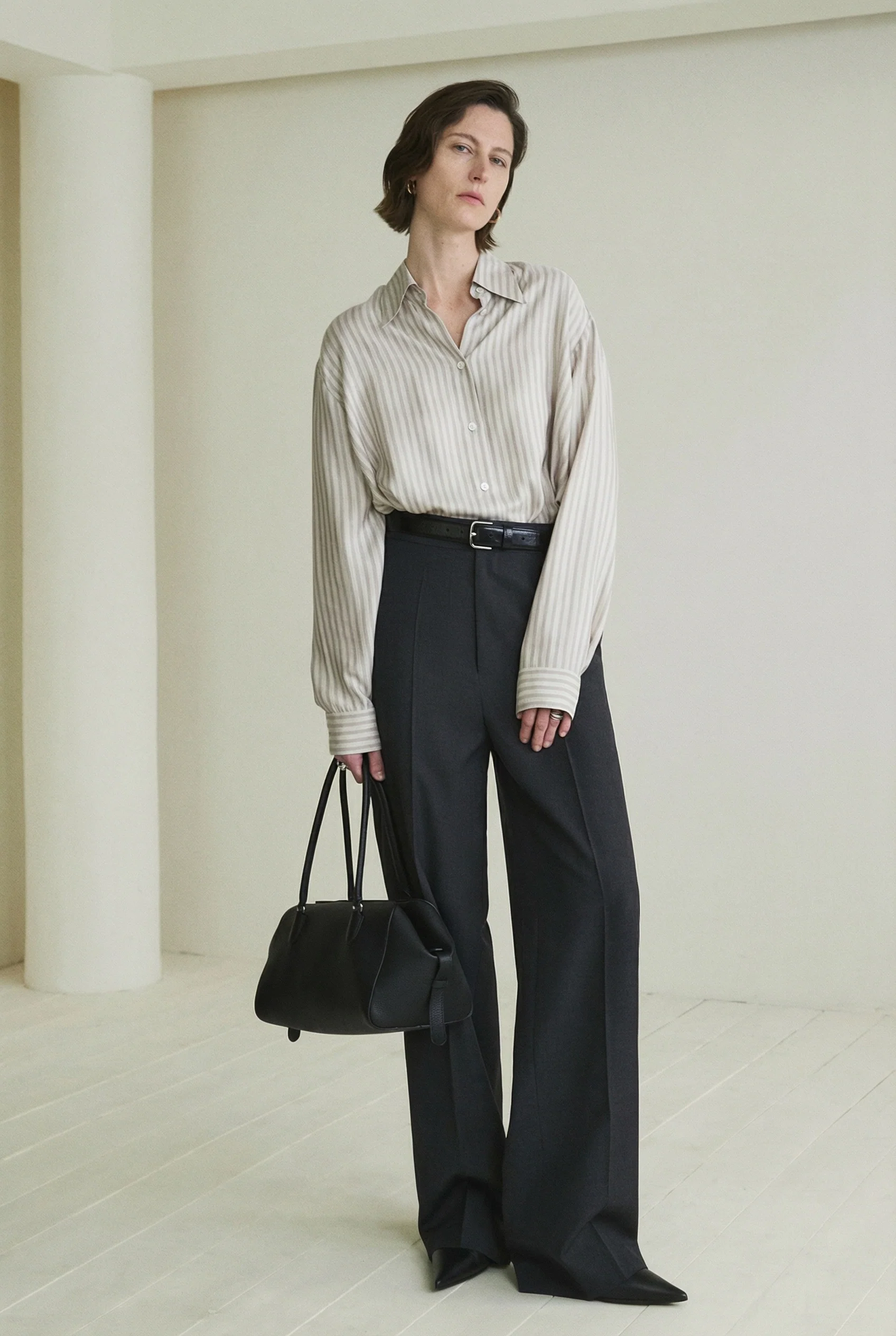 Wool Micro A-Line Skirt & Wide-Leg Trousers - Image 9