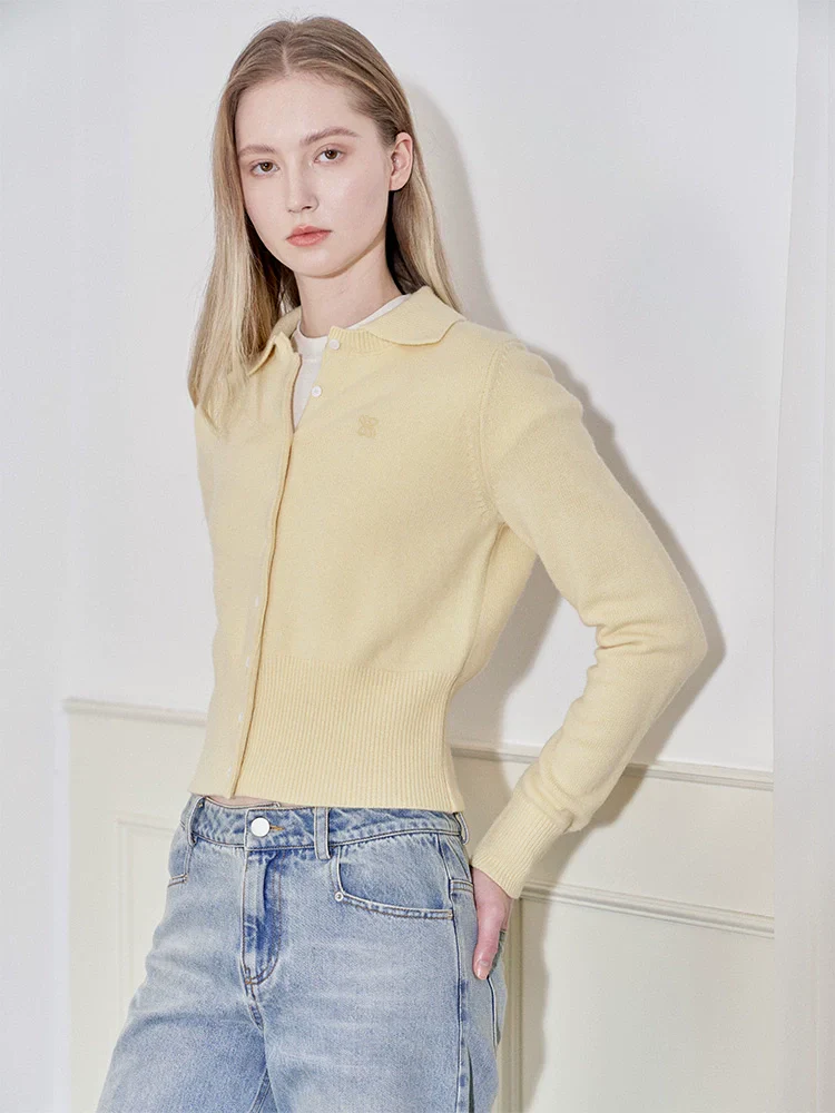 Wool Polo Cardigan - Image 3