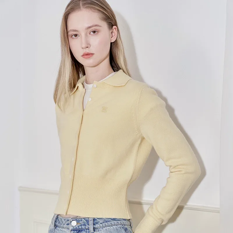 Wool Polo Cardigan - Image 5