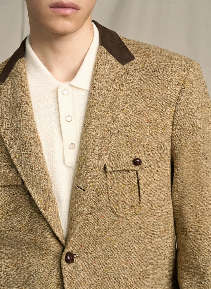 Wool Tweed Ivy Hunting Blazer