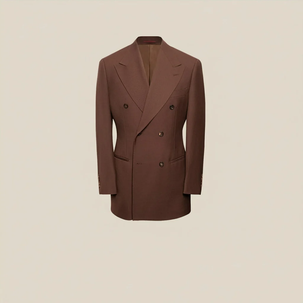 Wool Twill Double-Breasted Suit - Image 4