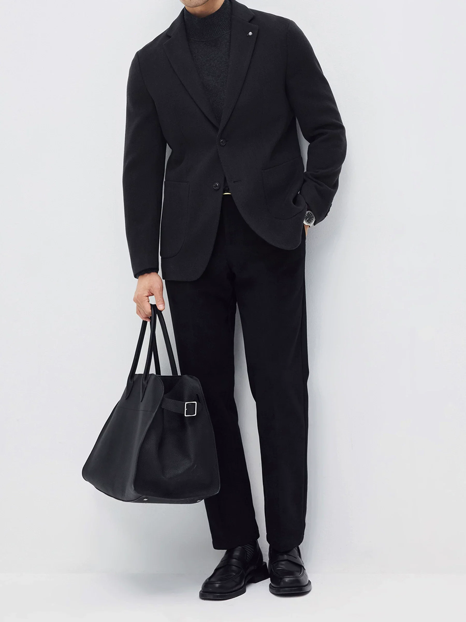 Wool Twill Patch-Pocket Blazer - Image 3