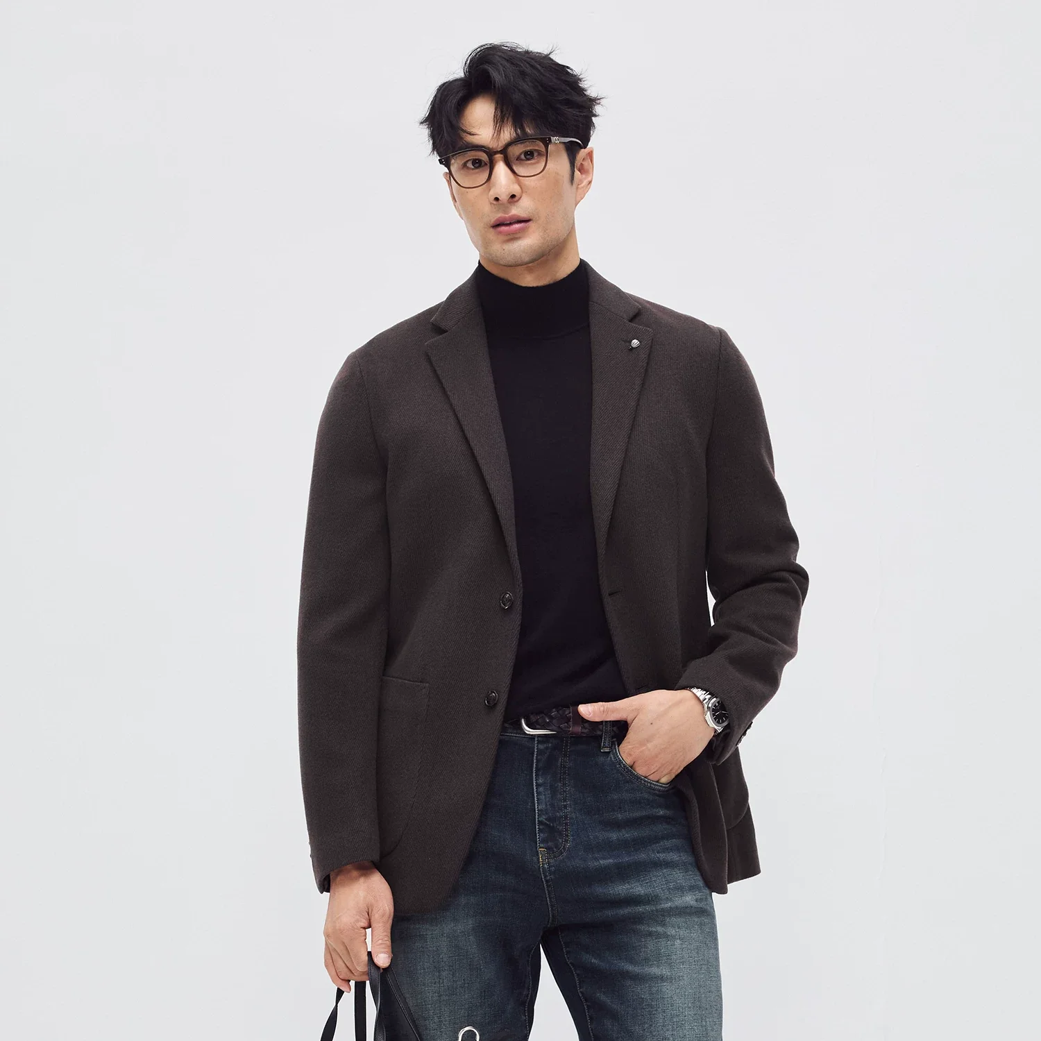Wool Twill Patch-Pocket Blazer - Image 6