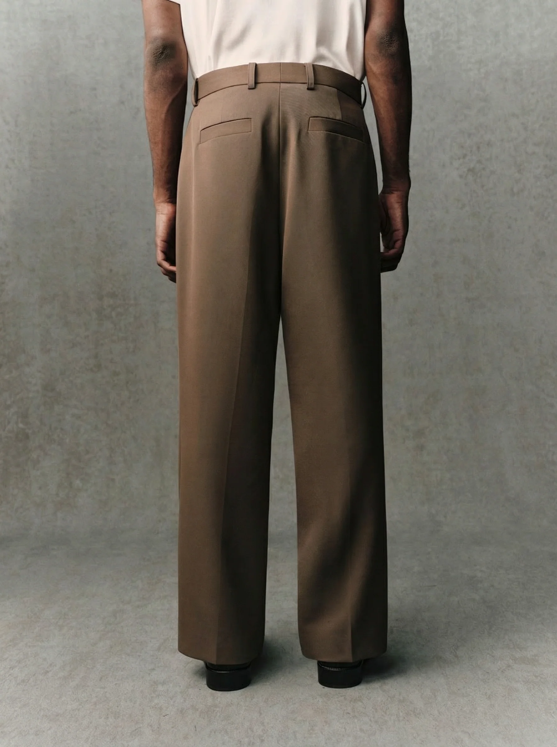 Wool Wide-Leg Trousers - Image 3