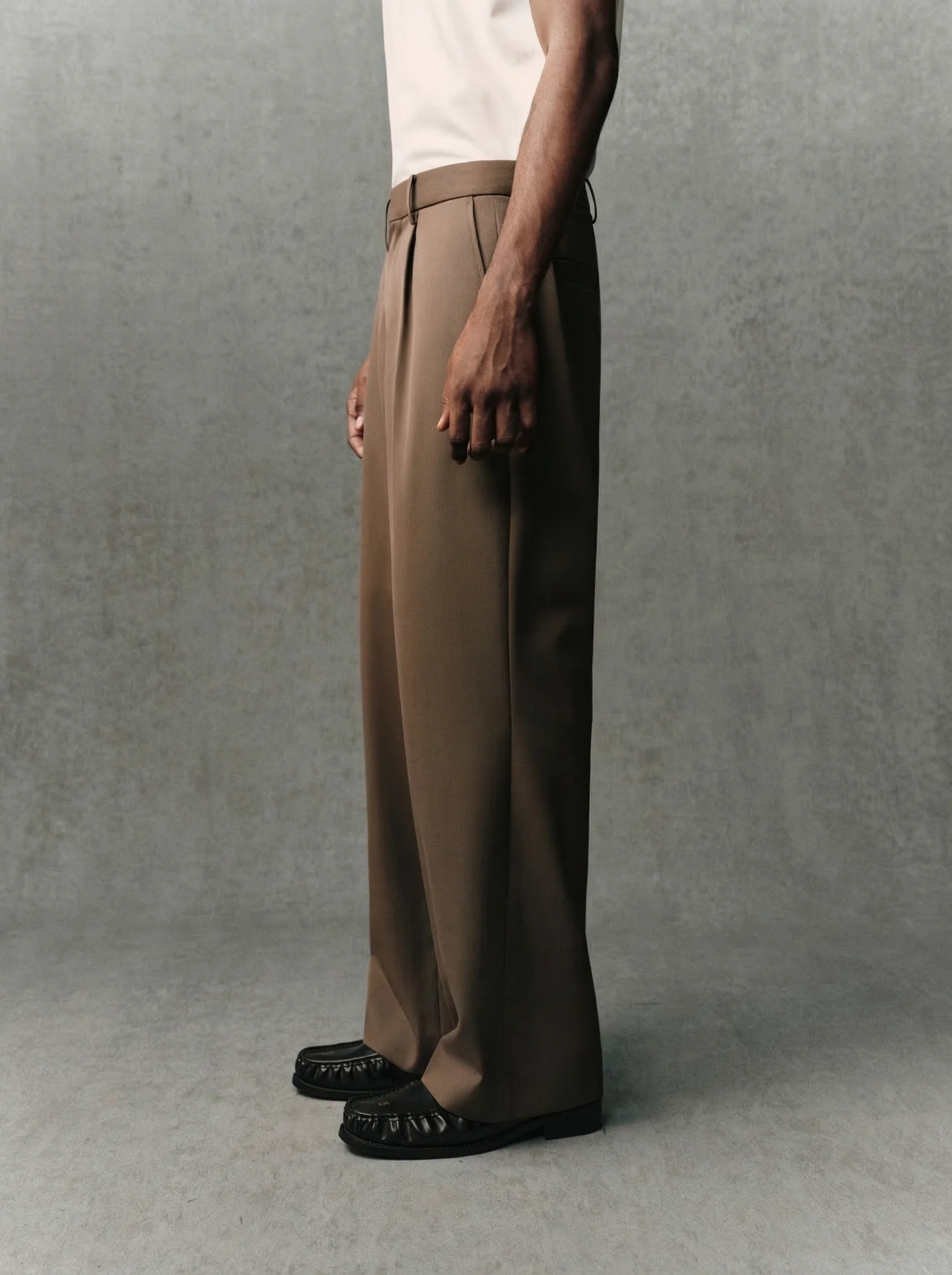 Wool Wide-Leg Trousers - Image 5