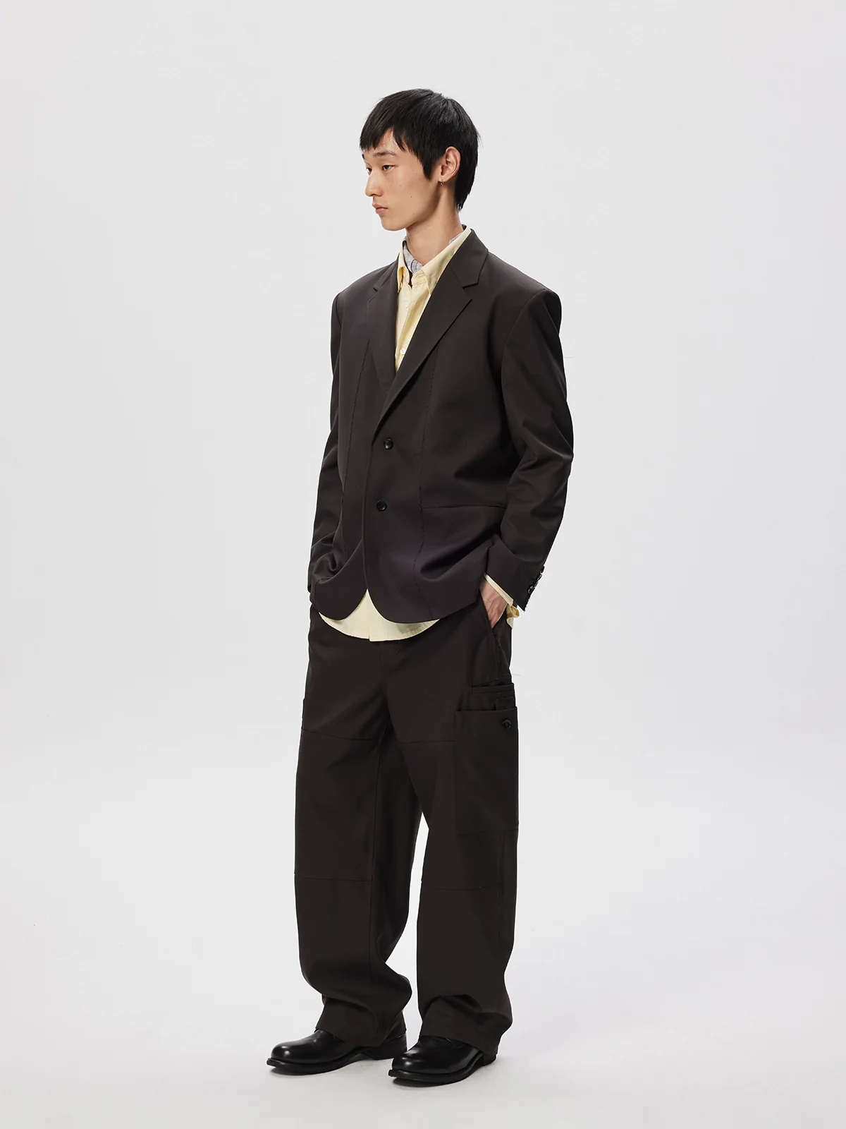 Worsted Wool Cargo Trousers - Image 11