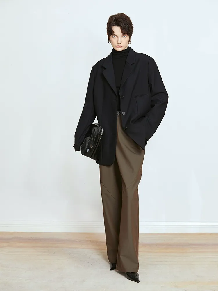 Worsted Wool Single-Breasted Blazer - Image 3