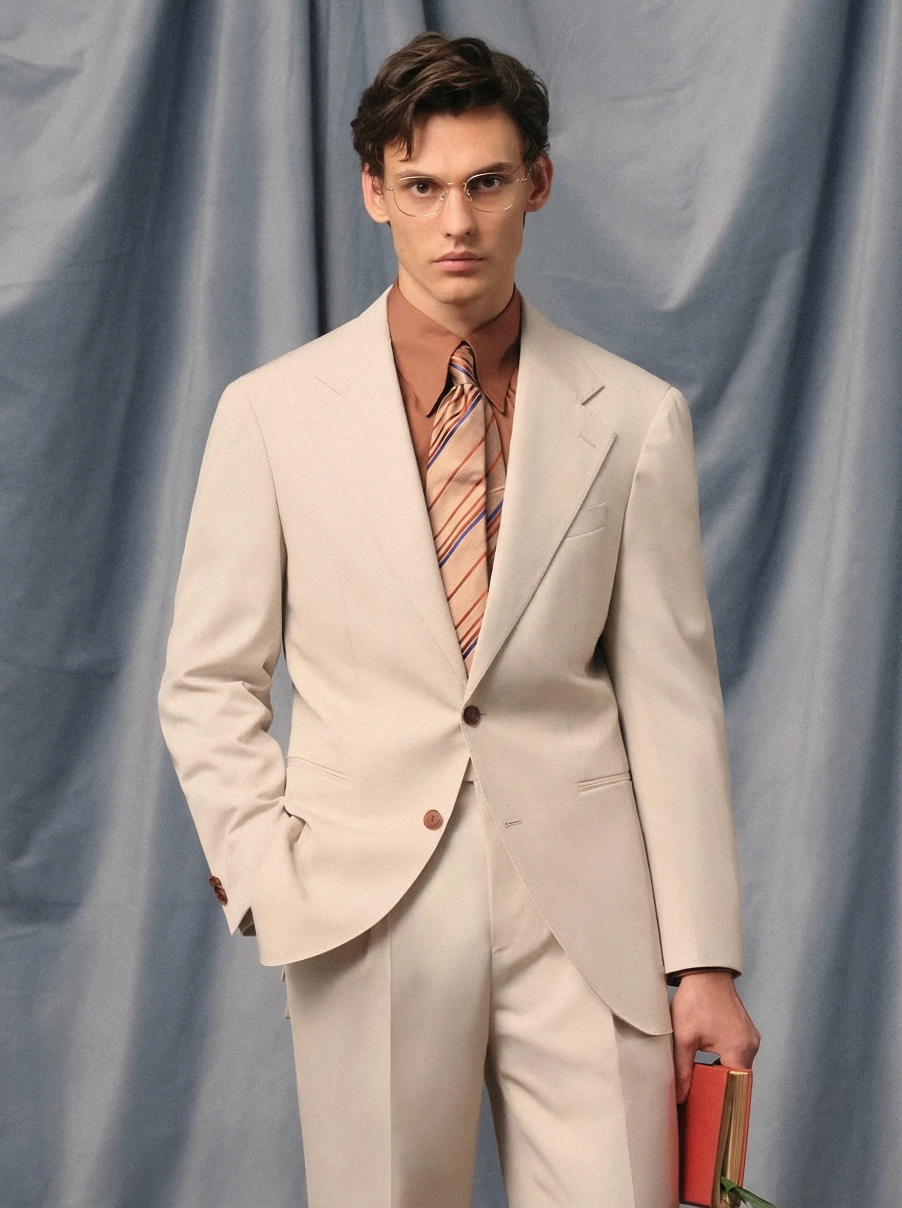 Worsted Wool Twill Suit - Image 12