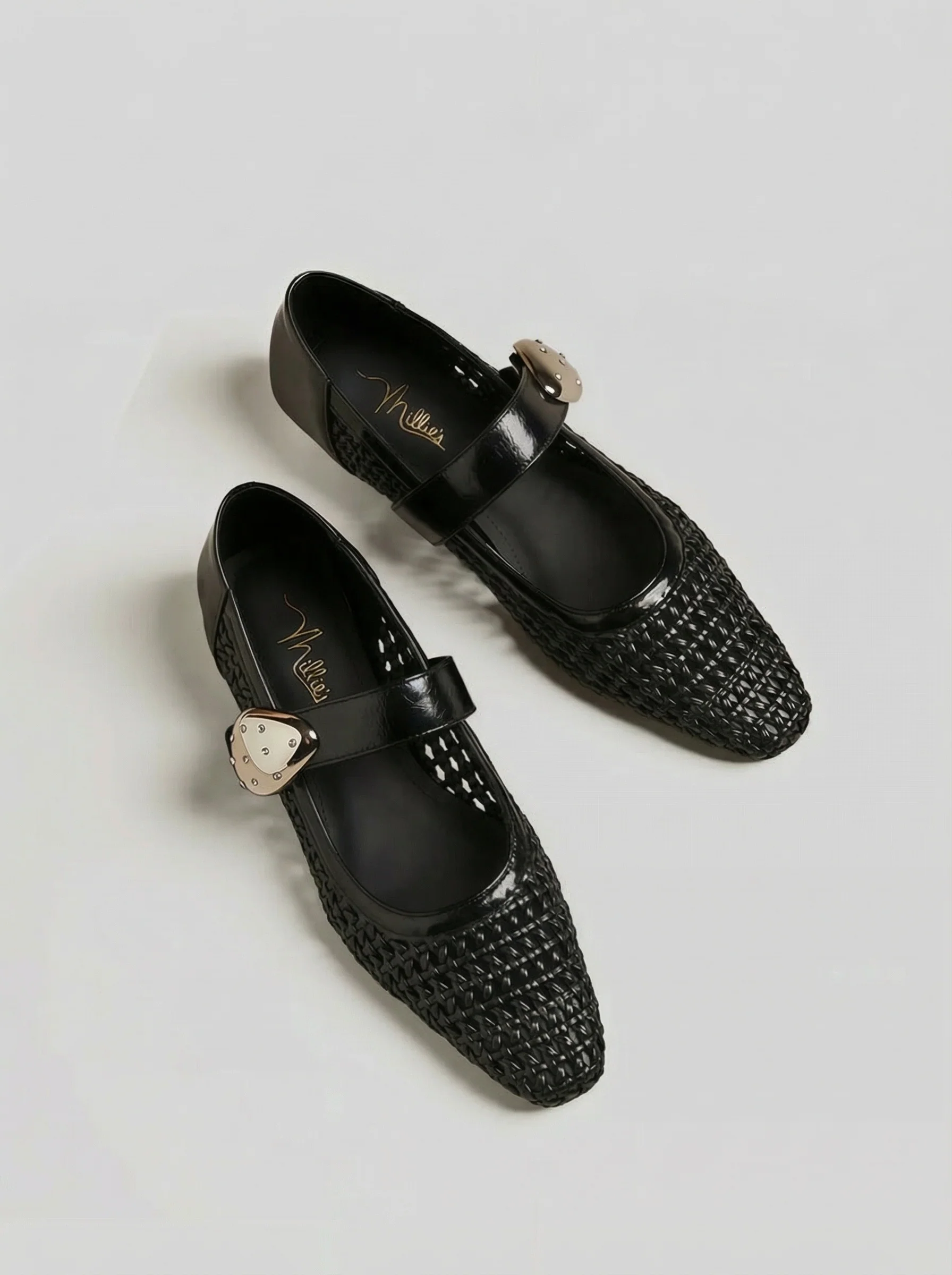 Woven Buckle Mary Jane Flats - Image 4