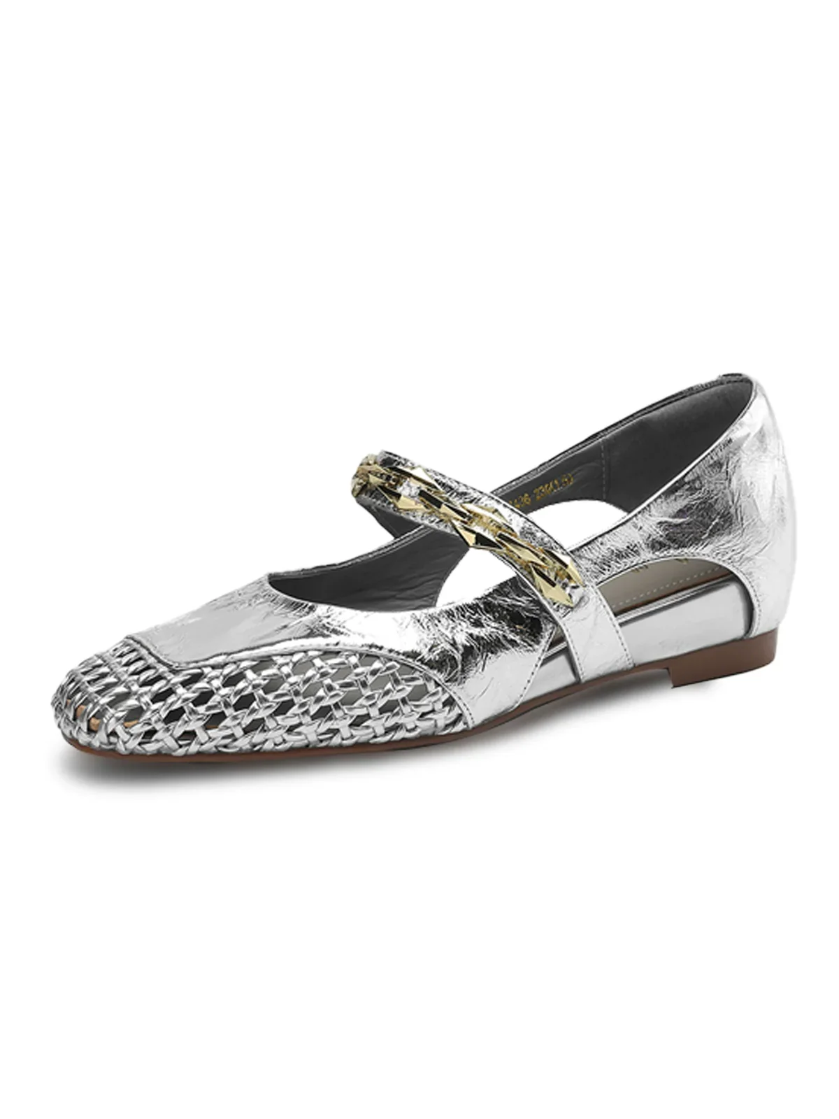 Woven Cap-Toe Mary Jane Flats - Image 2