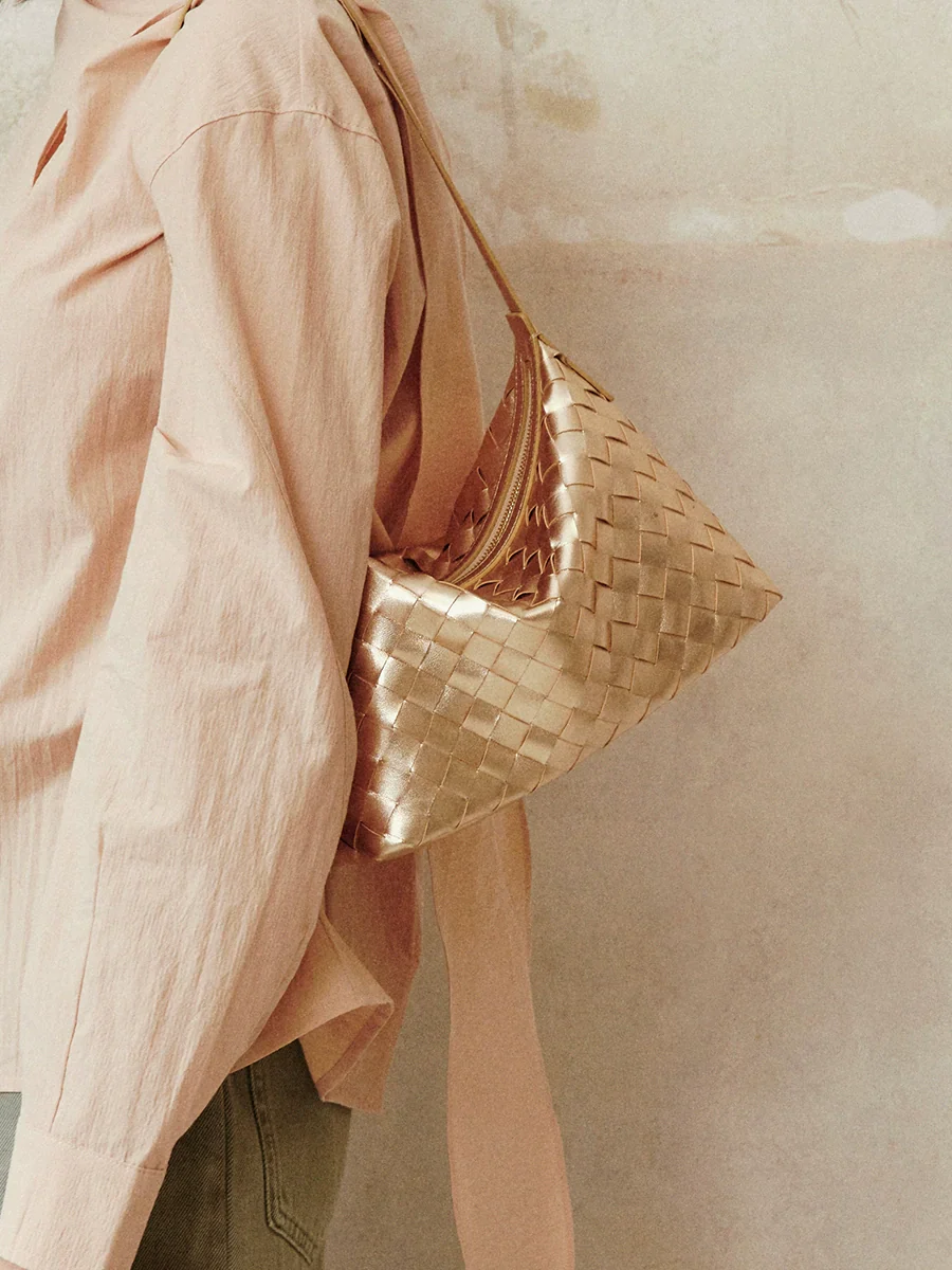 Woven Lambskin Mini Hobo - Image 2