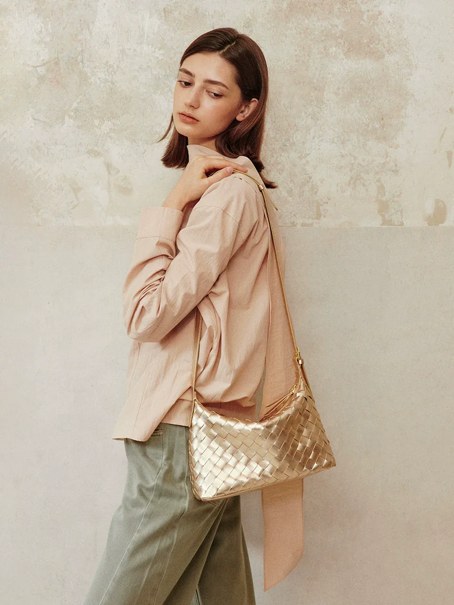 Woven Lambskin Mini Hobo - Image 5