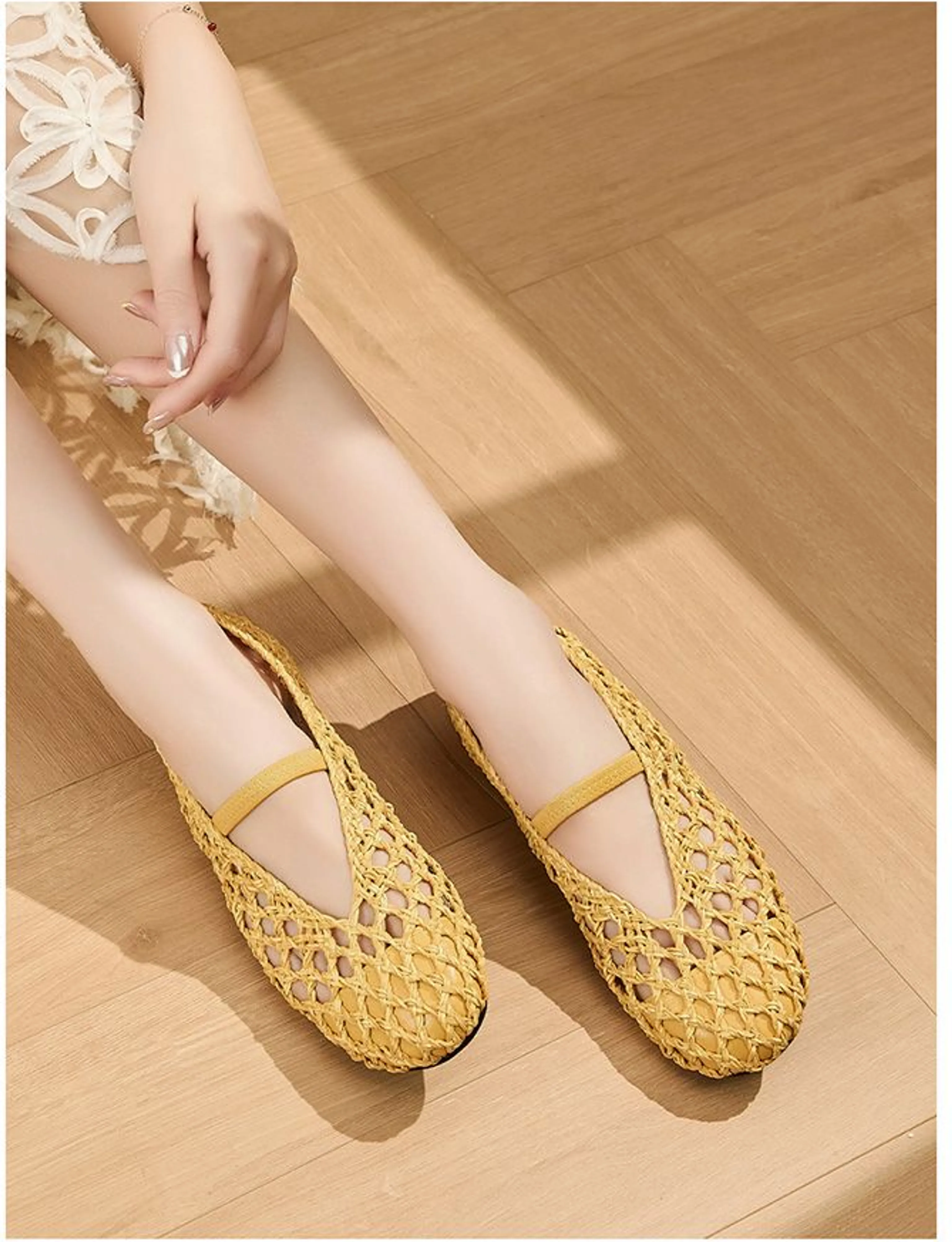 Woven Lattice Mary Jane Flat - Image 6