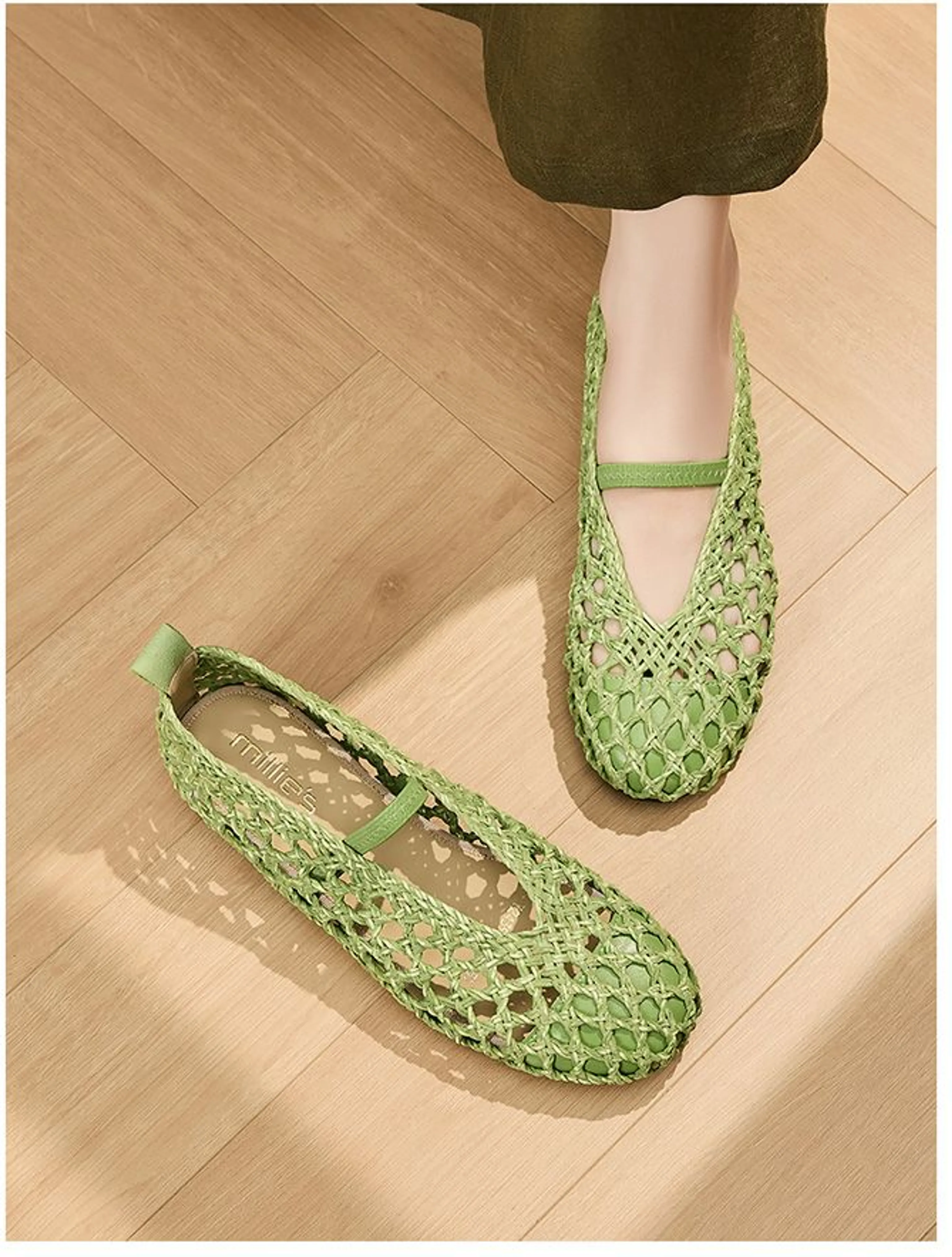 Woven Lattice Mary Jane Flat - Image 7
