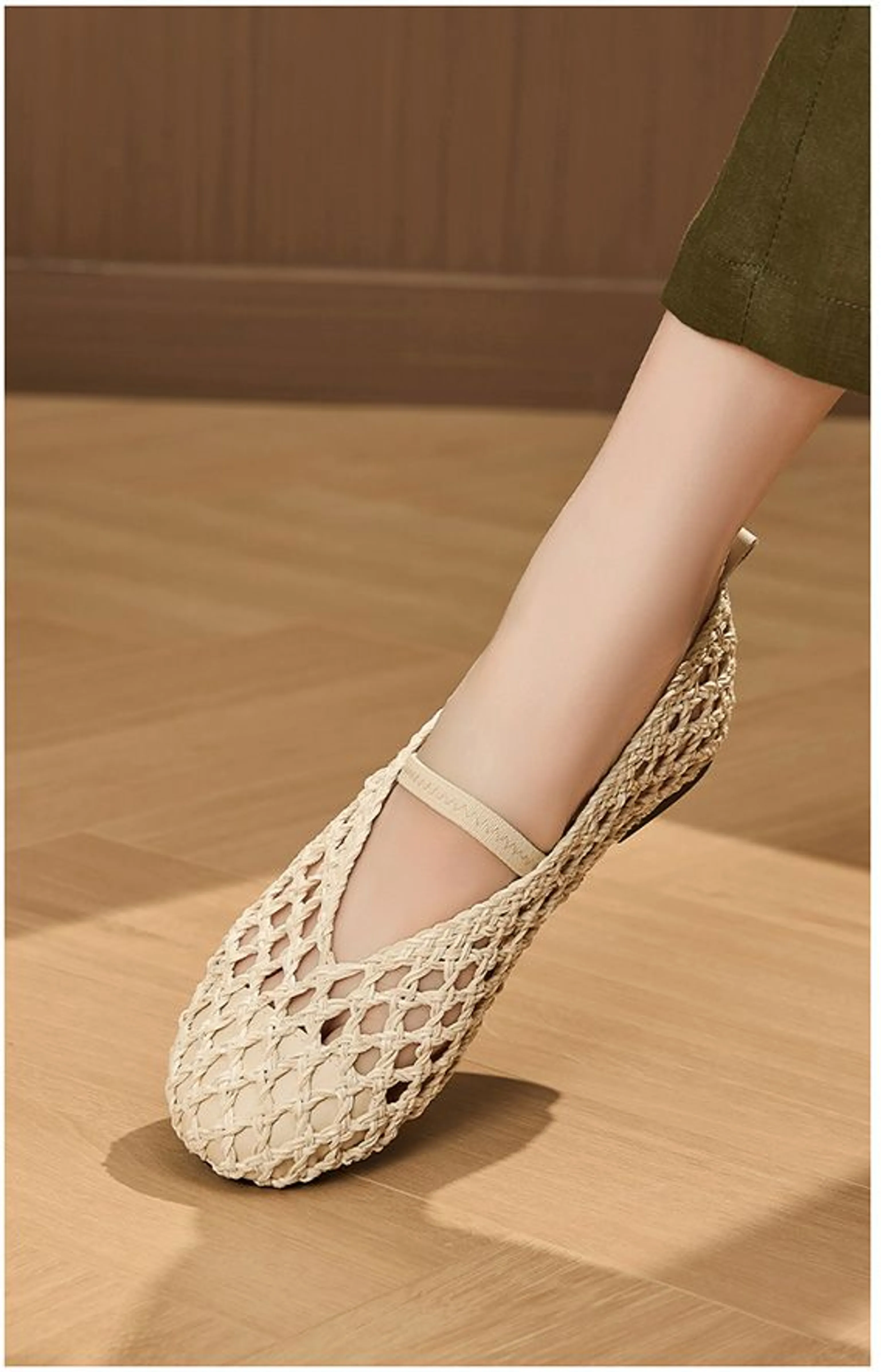 Woven Lattice Mary Jane Flat - Image 8