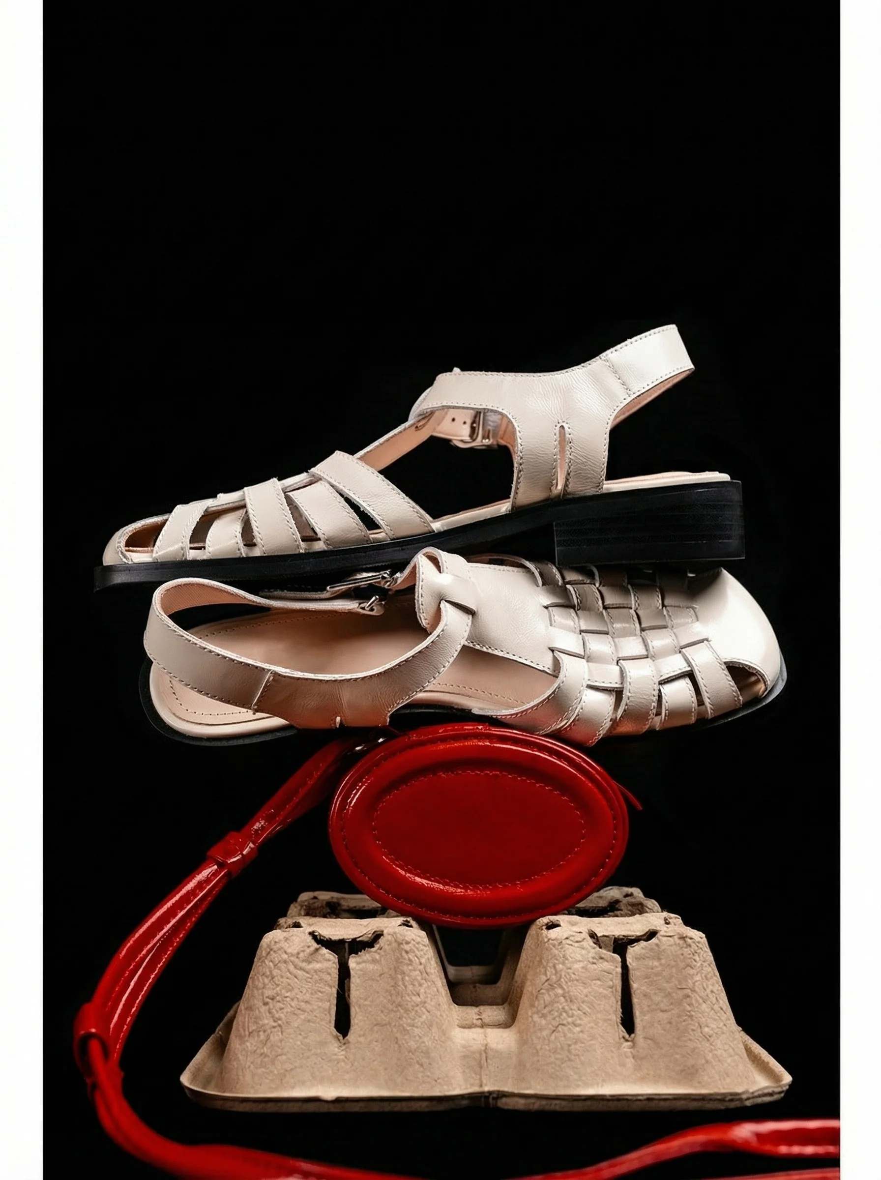 Woven Leather Fisherman Sandals - Image 4