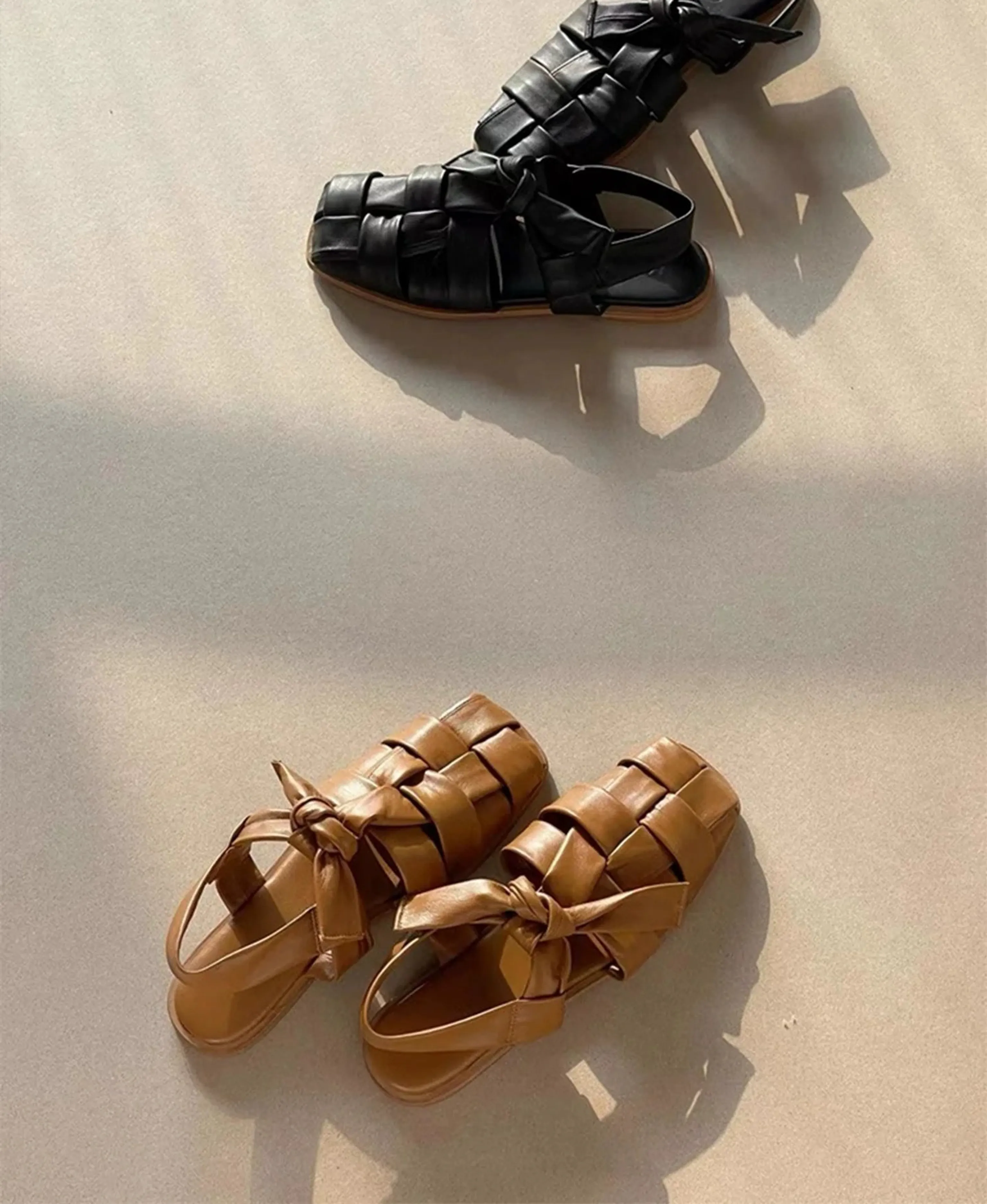 Woven Leather Fisherman Sandals - Image 4