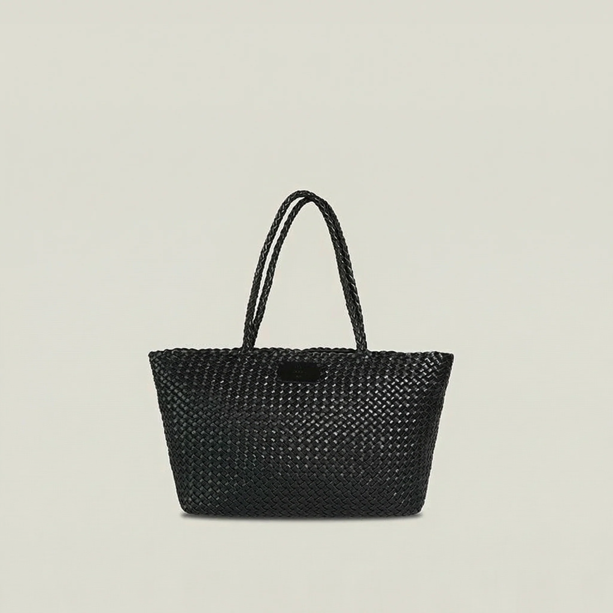 Woven Leather Tote - Image 3