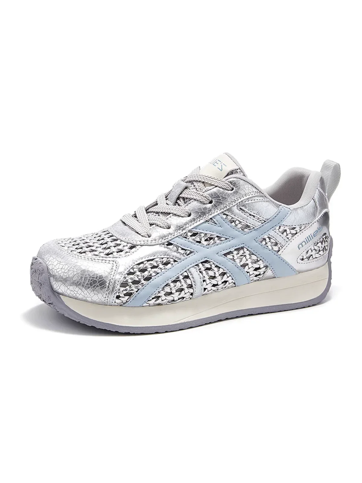 Woven Mesh Low-Top Sneakers - Image 2