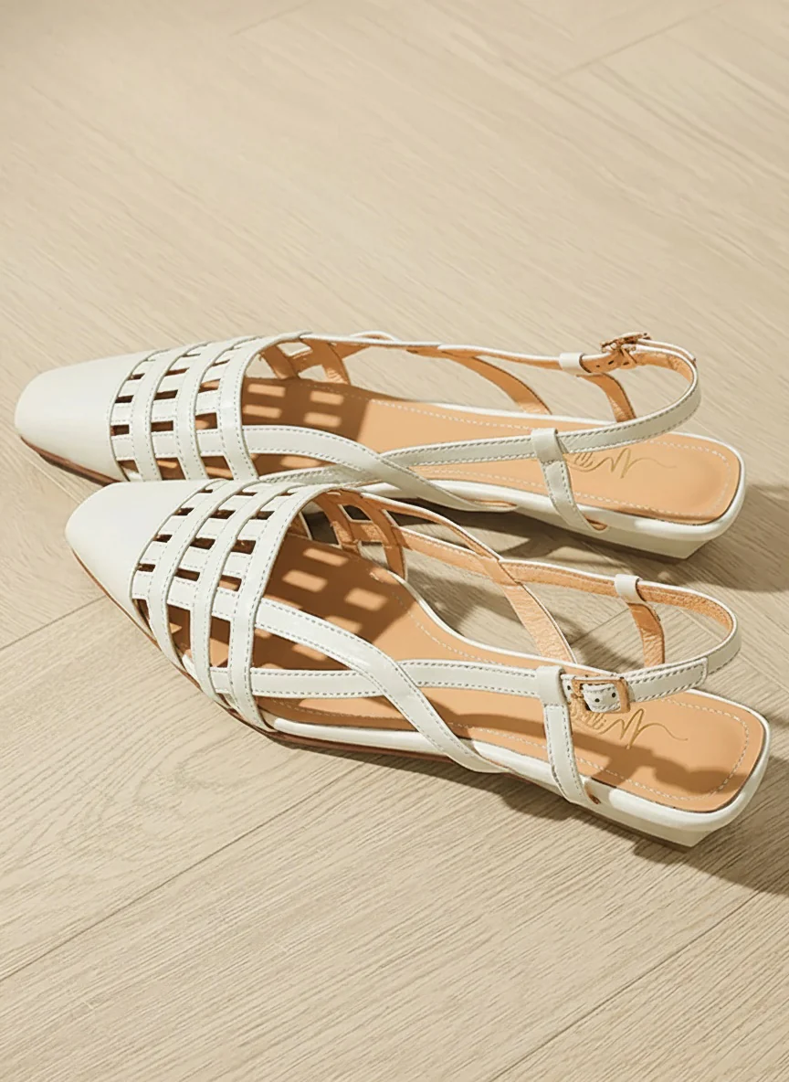 Woven Slingback Flats - Image 3