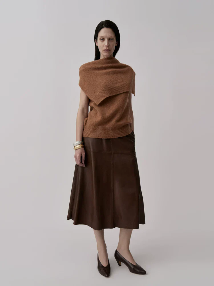 Wrap-Detail V-Neck Sweater - Image 2