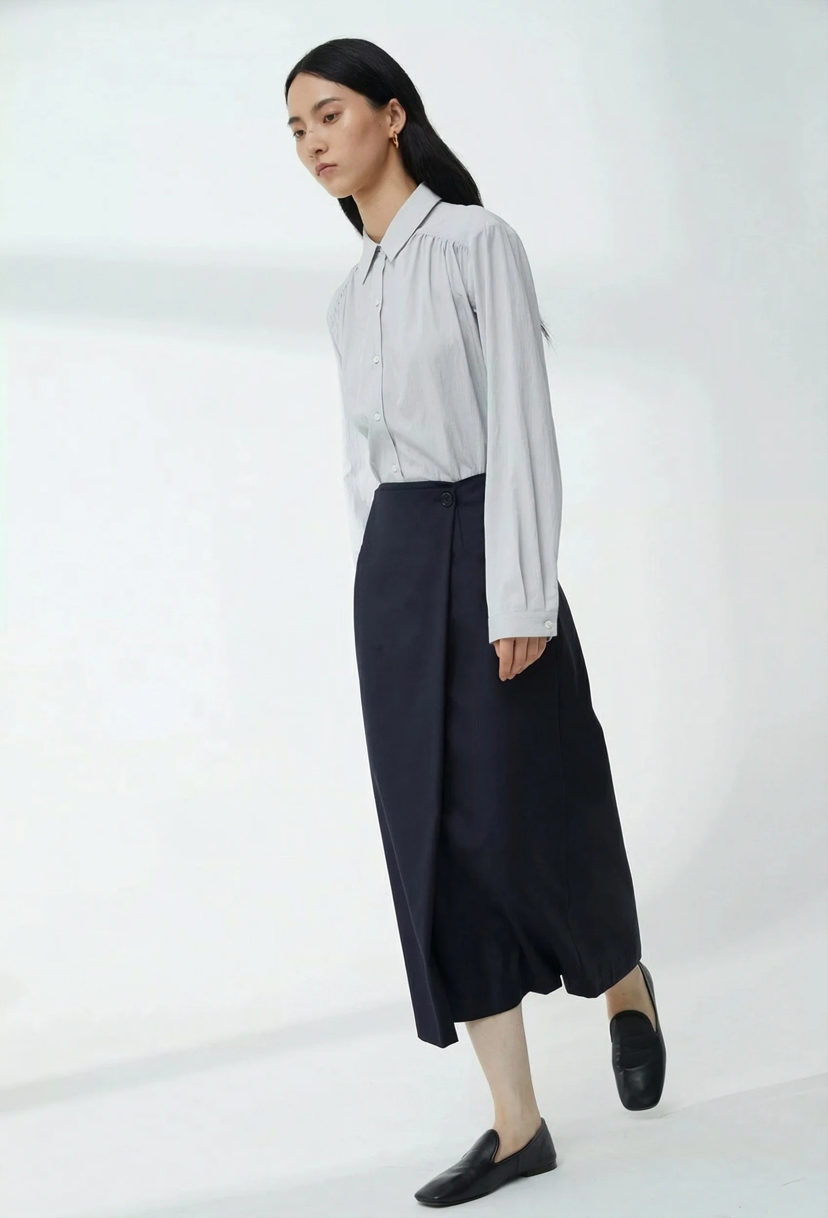 Wrap Midi Skirt