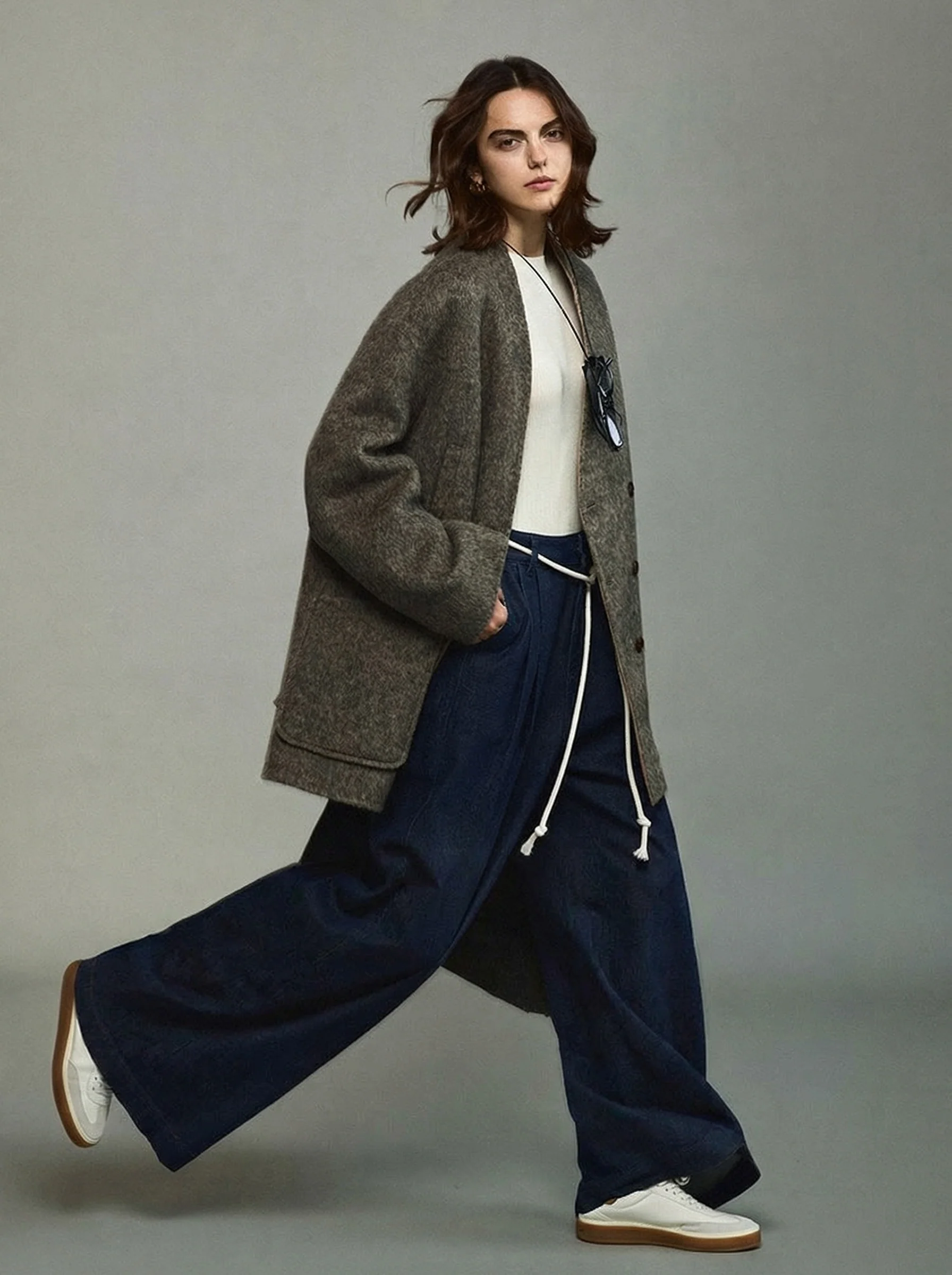 Wrap Scarf Coat - Image 2