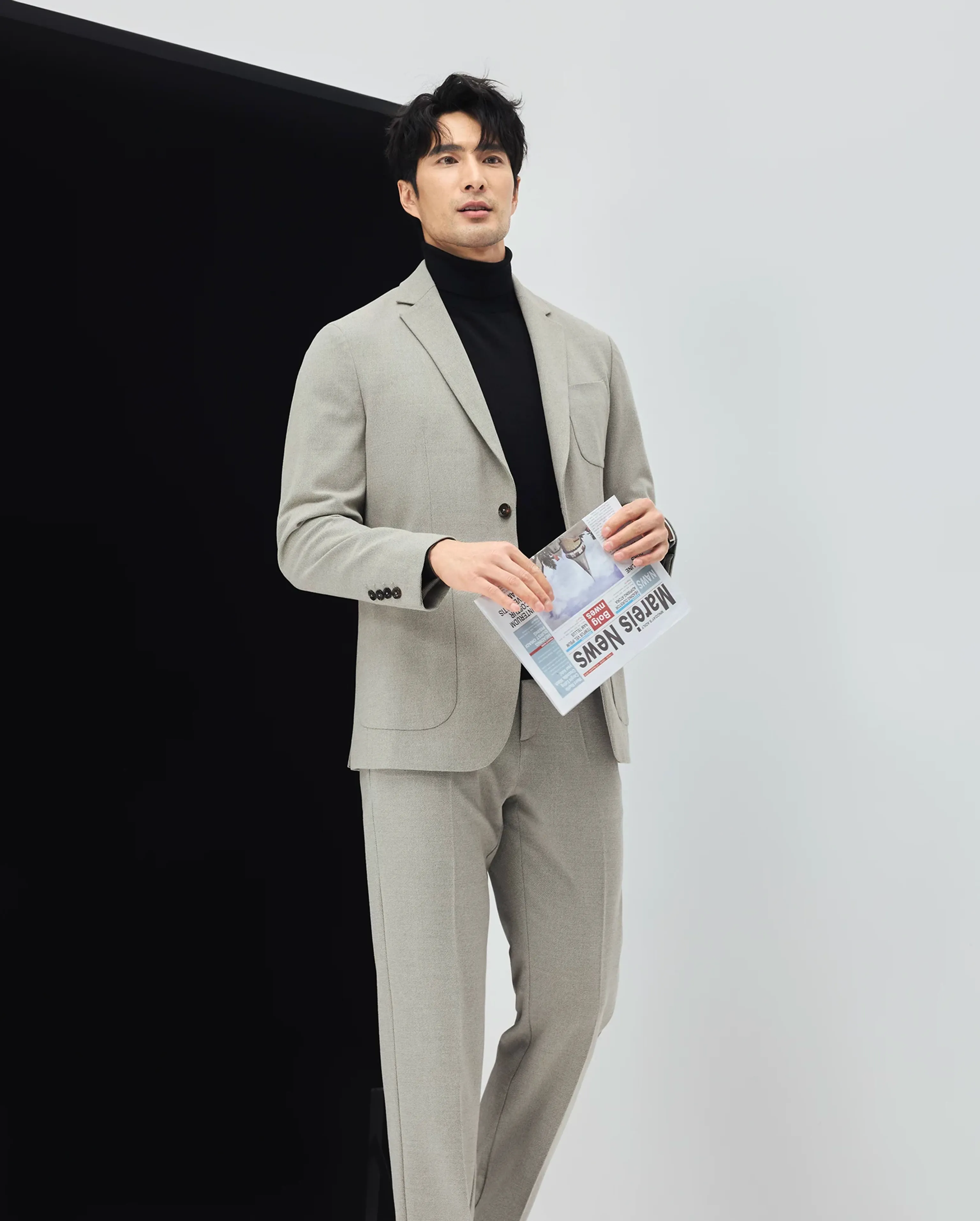 Wrinkle-Resistant Heathered Blazer - Image 8