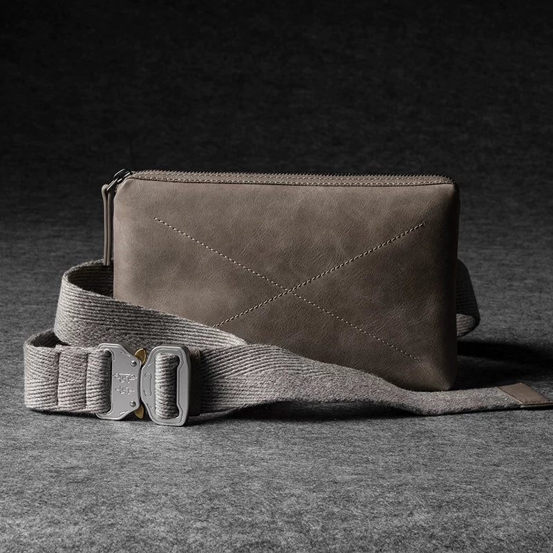 X-Stitch Italian Leather Crossbody Pouch - Image 10