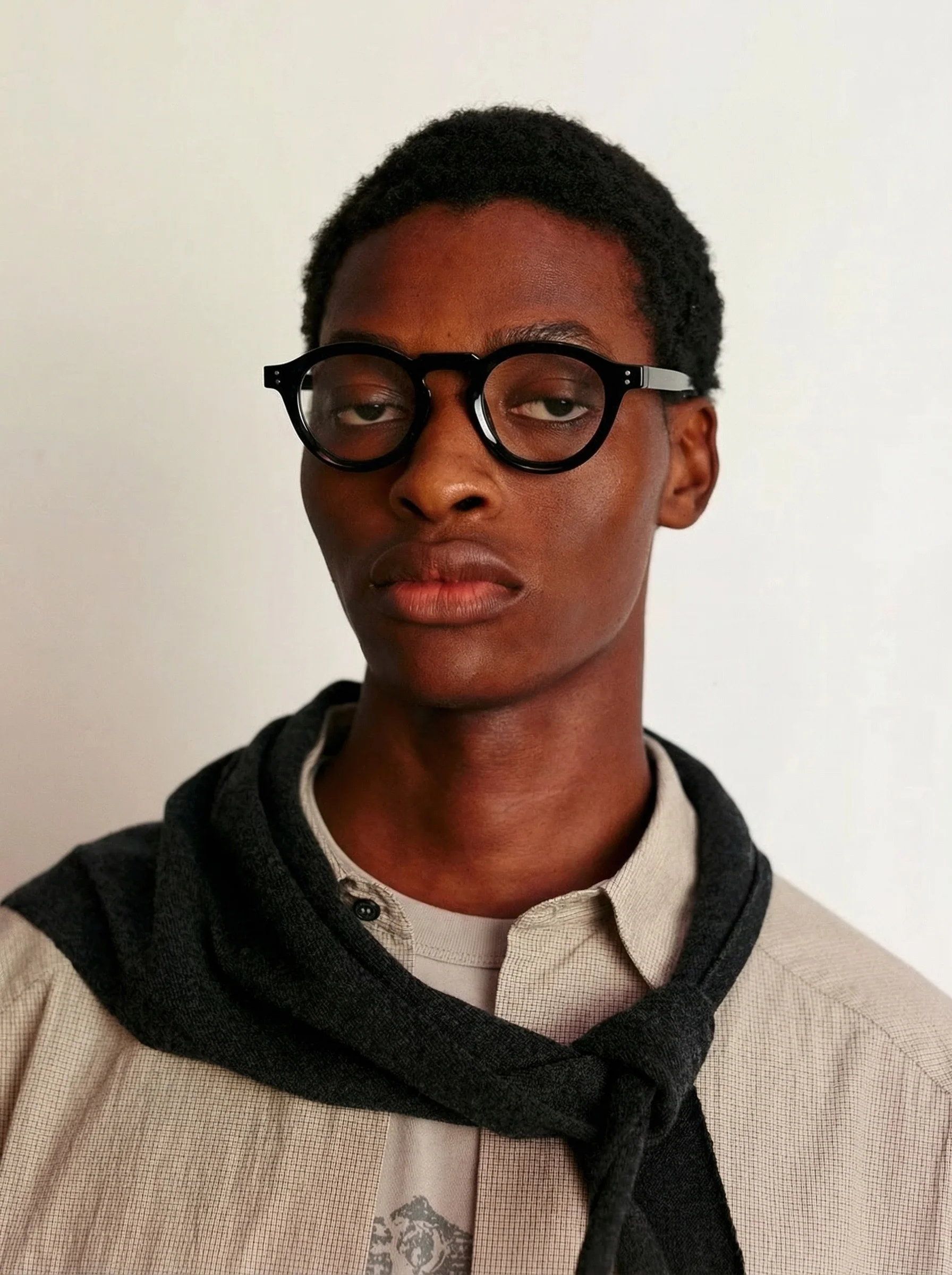 Yarn-Dyed Micro-Check Cross-Yoke Shirt - Image 6