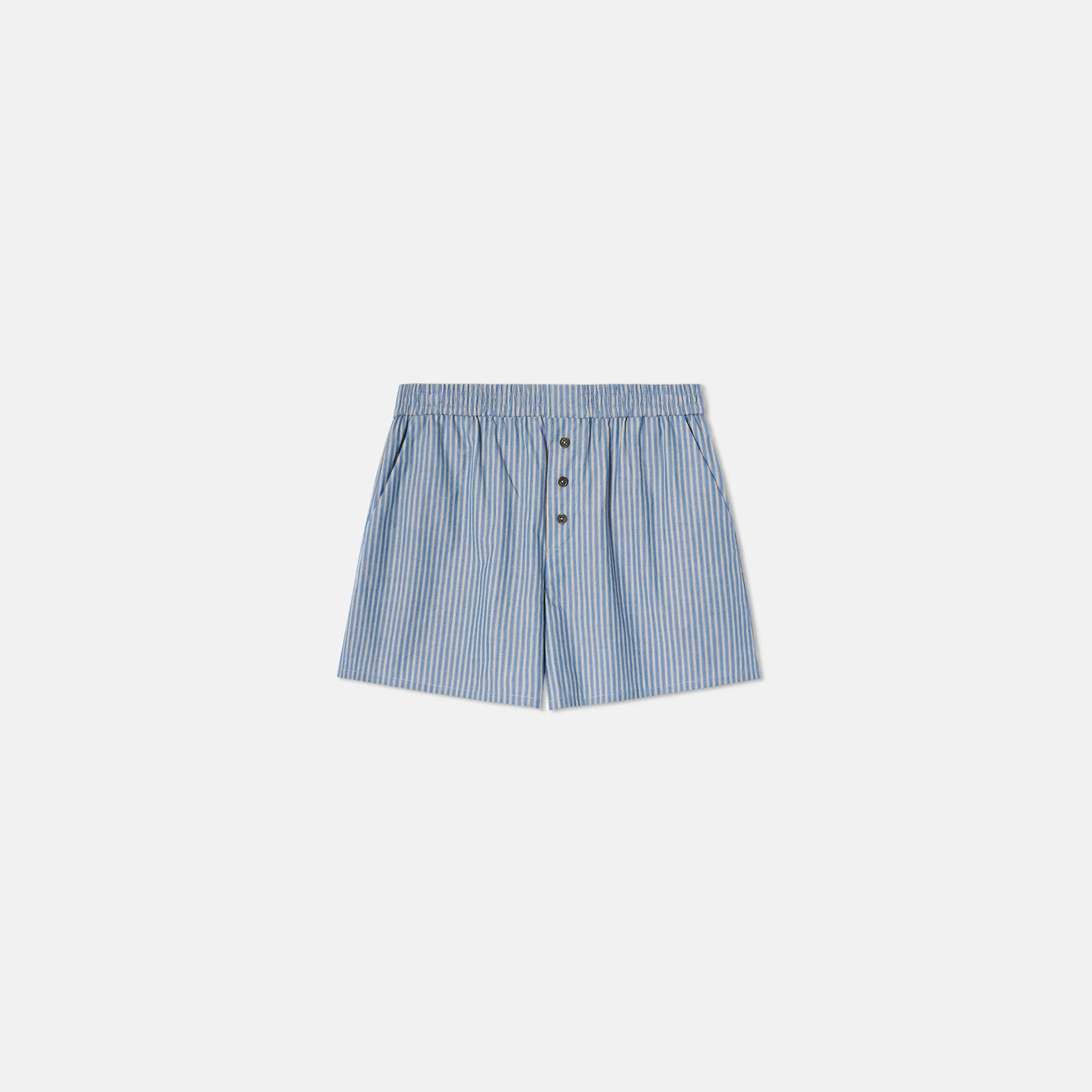 Yarn-Dyed Stripe Shirt & Shorts Set - Image 8