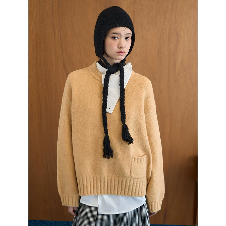 Yellow Drop Shoulder Sweater - Image 4