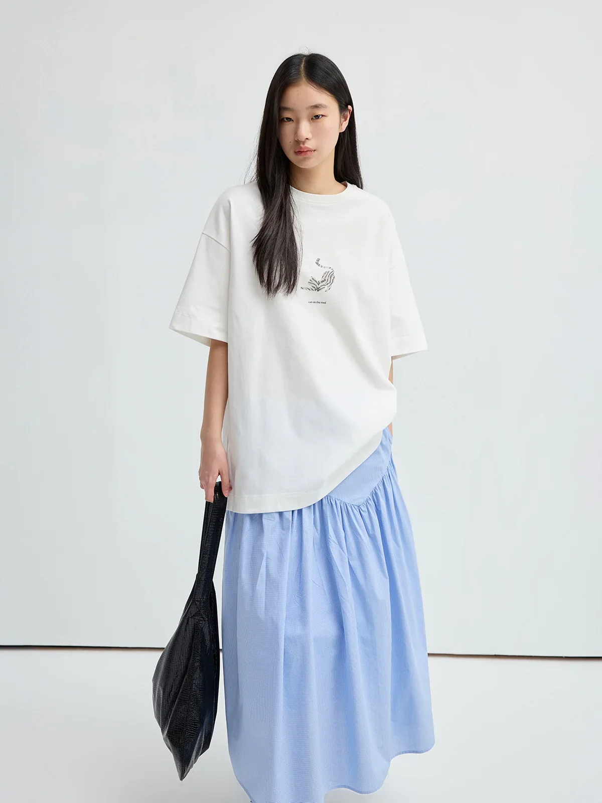 Zebra Cat Cotton Oversized Tee - Image 5