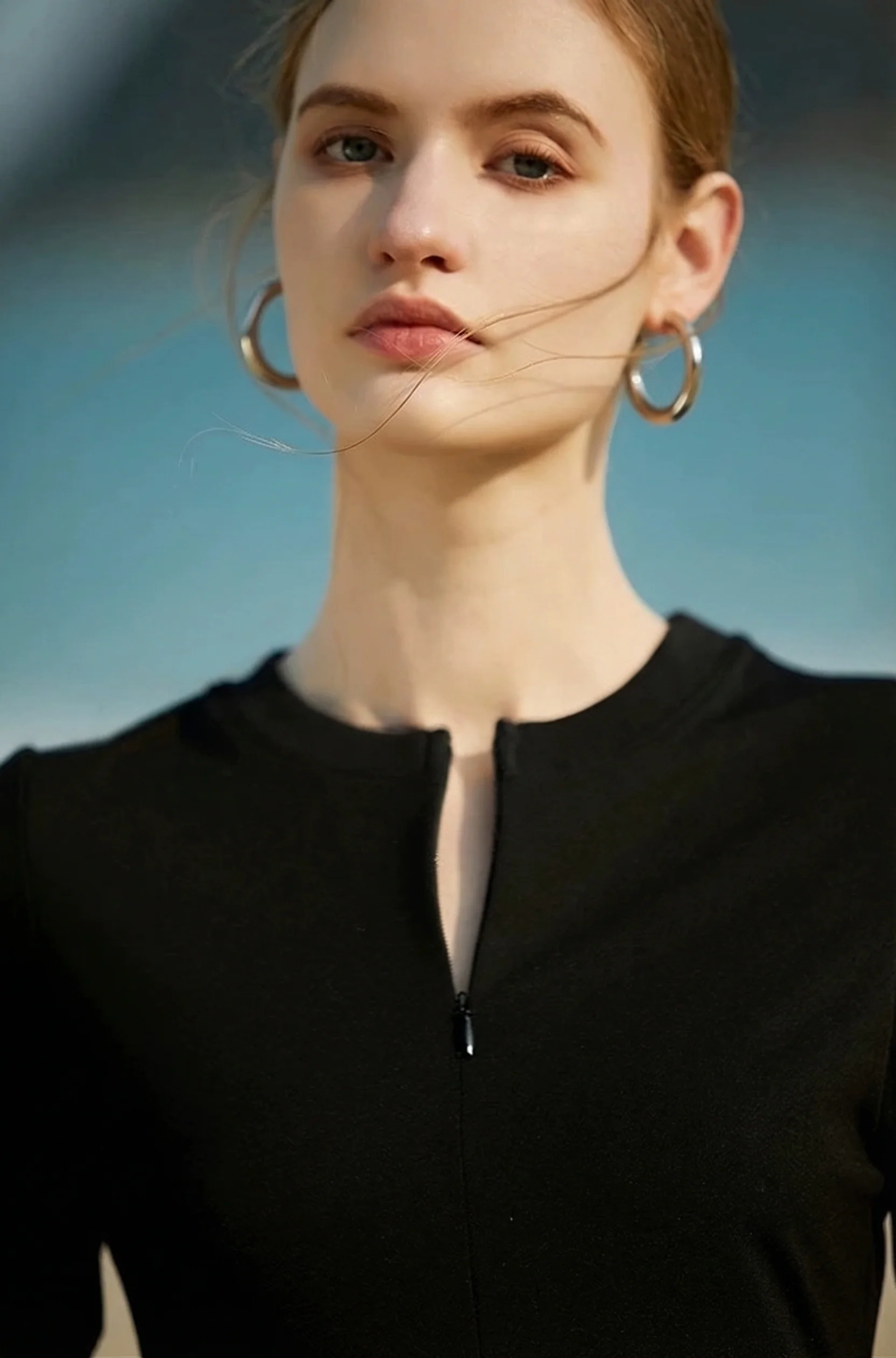 Zip Neck Midi Dress - Image 4