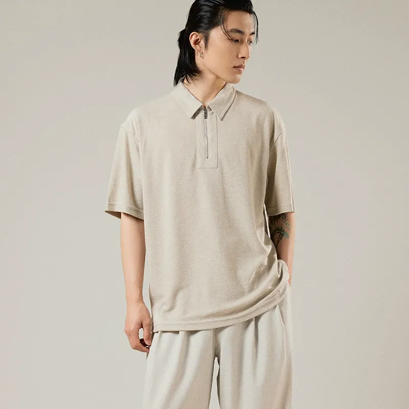 Zippered Polo Shirt - Image 6