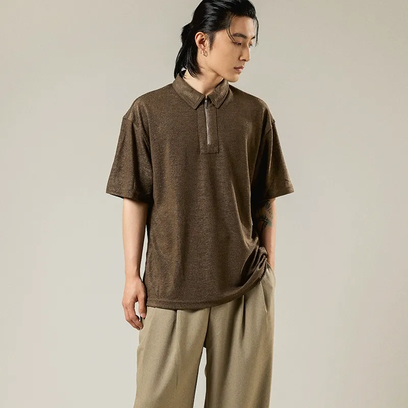 Zippered Polo Shirt - Image 7